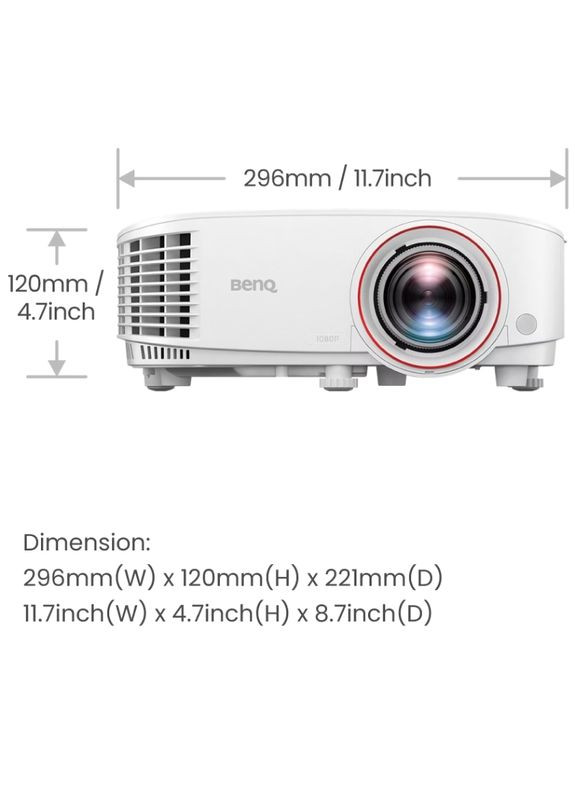 Проектор TH671ST, короткофокусний, DLP,1080P,ANSI 3000Lm,10000:1, 2хHDMI, USB,16:9, білий BenQ (370622226)