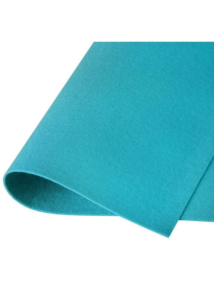 Фетр жесткий 1,2 мм, 20х30 см, №22 бирюза, Корея No Brand (340485880)