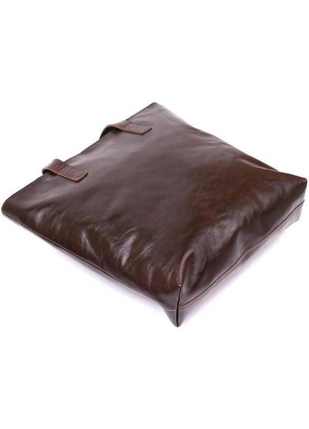 Сумка шоппер женская из натуральной кожи на плечо большая Коричневый 39255 Shvigel (353302643)