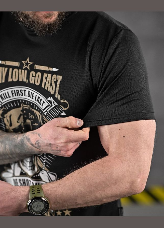 Тактична футболка потоотводяща Oblivion чорна Freedom (329695113)