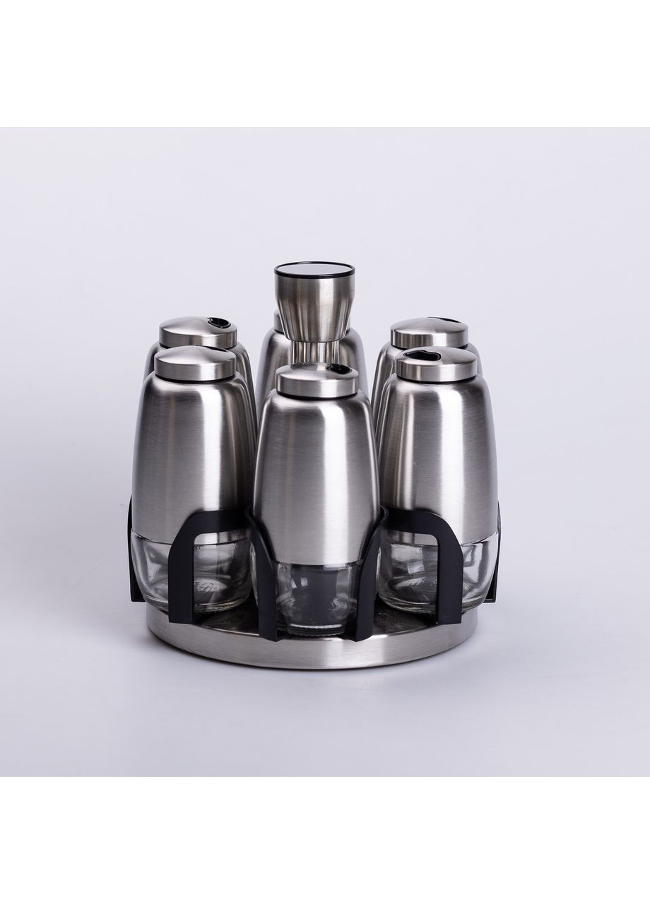 Набор для специй на поворотной подставке 6 штук по 120 мл 15х15х16 см Yiwu (362455960)