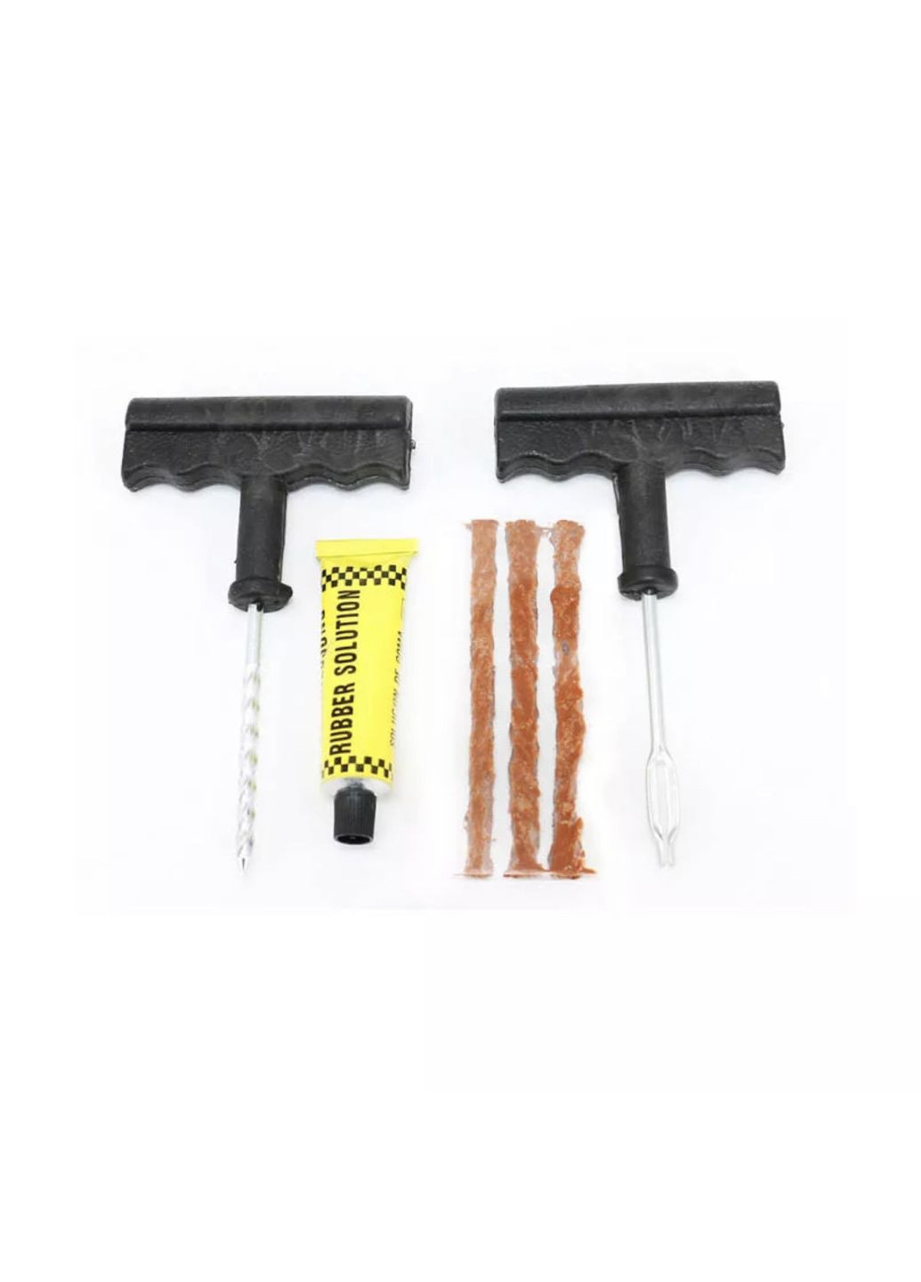 Набір для ремонту проколів безкамерних шин, ремкомплект джгути та клей "Repair" China (366875128)