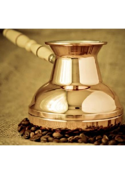 Турка медная цельнокатаная 550мл Copper Style с съемной ручкой для кофе и чая кофеварка медная S&T (368988016)