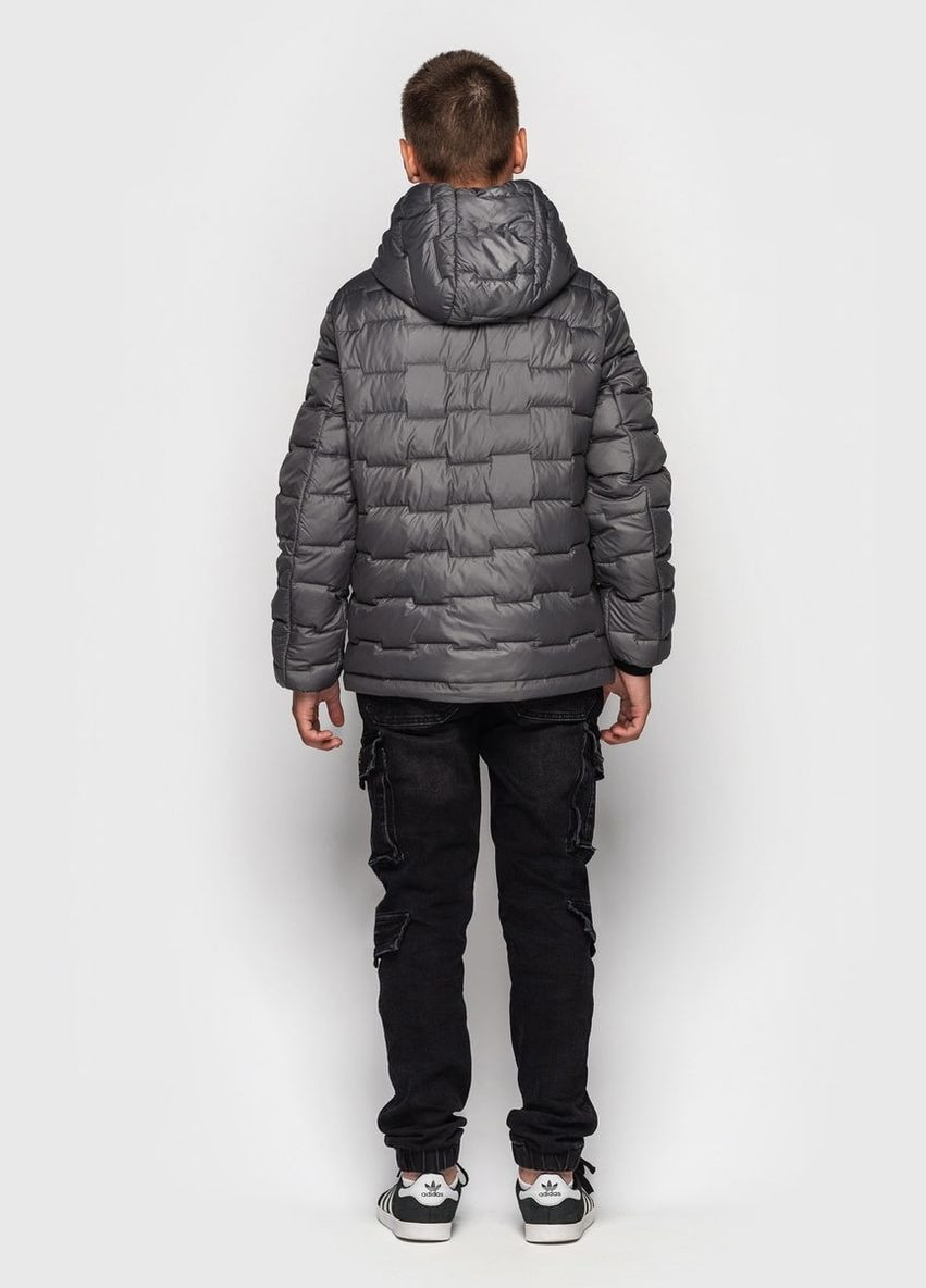 Комбінована демісезонна куртка графітовий Cvetkov Курт