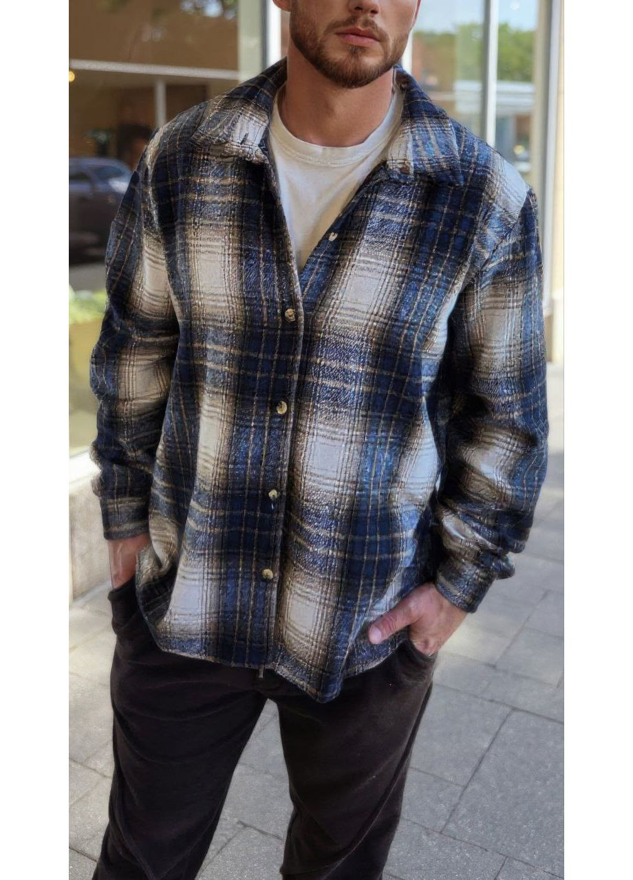 Синяя рубашка No Brand