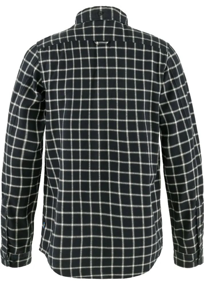 Комбінована сорочка ovik flannel shirt dark navy/chalk white Fjallraven