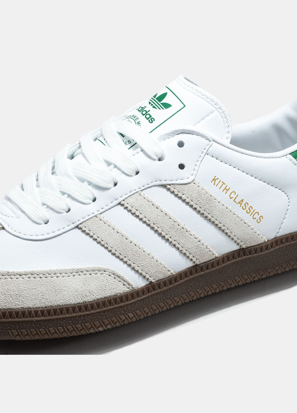 Кросівки жіночі і чоловічі Adidas Samba white x KITH | Адідас Самба білі No Brand білі демісезони (315761804)