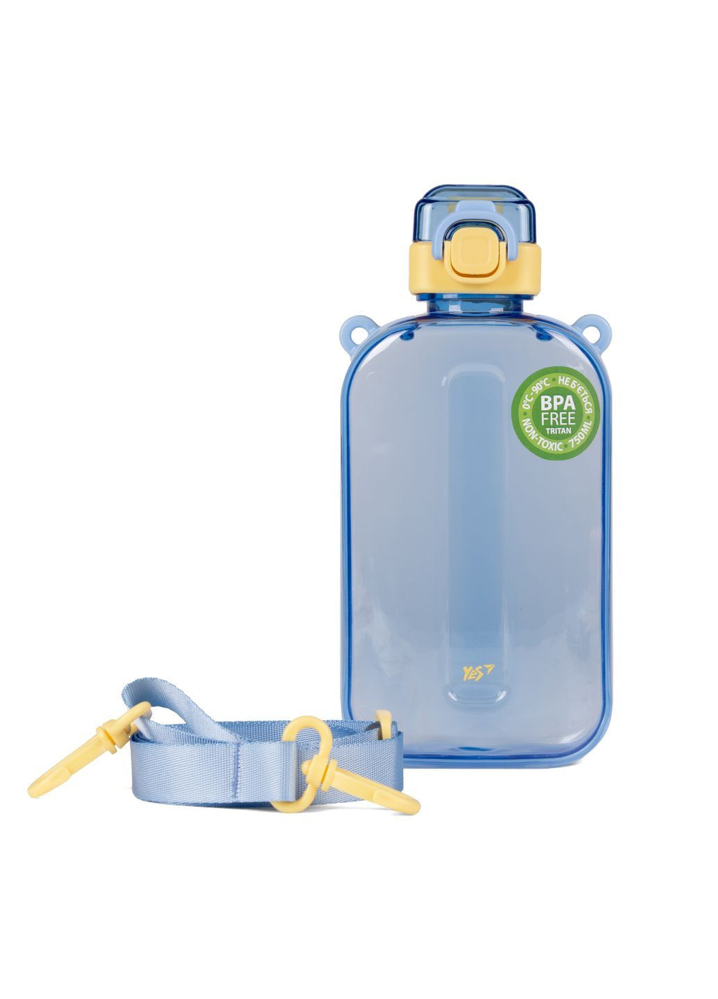Пляшка-фляга Fusion 750 мл жовто-блакитна (708196) Yes (365824669)