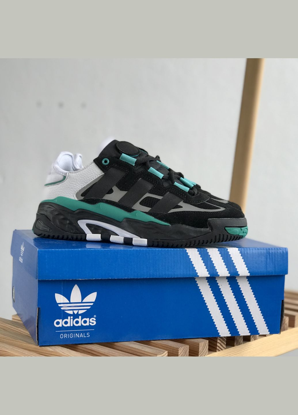 Чорні Осінні кросівки чоловічі і жіночі adidas niteball black | адідас найтбол чорні No Brand