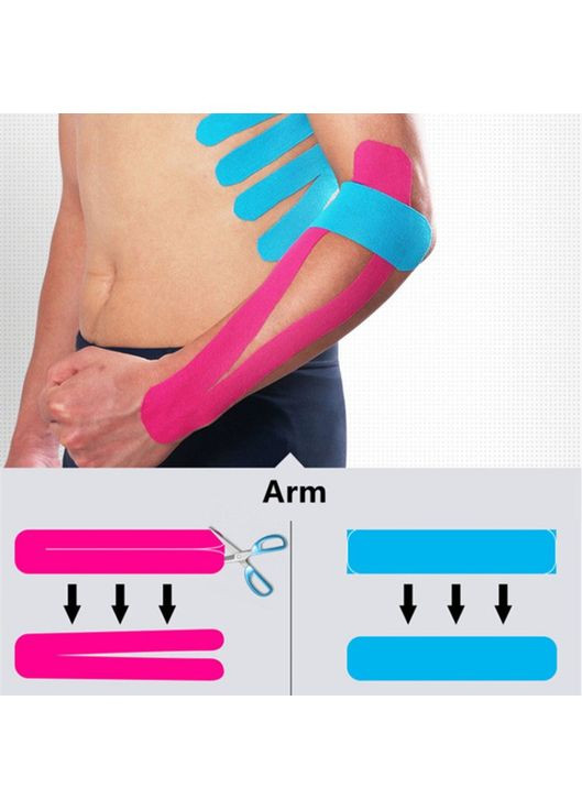 Тейп кінезіо 2,5 см, Рожевий камуфляж, кінезіологічна стрічка Kinesiology Tape, 2,5 см No Brand (350349800)