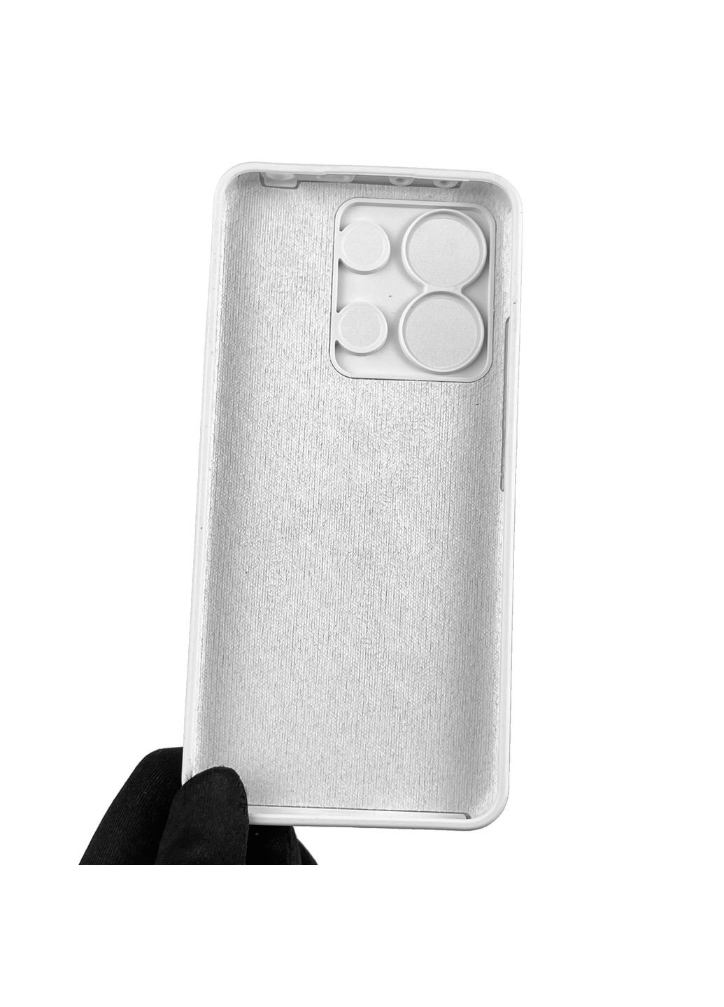 Чехол для Redmi Note 13 4G силиконовый с микрофиброй нескользящий на сяоми редми нот 13 4г белый Xiaomi (366387791)