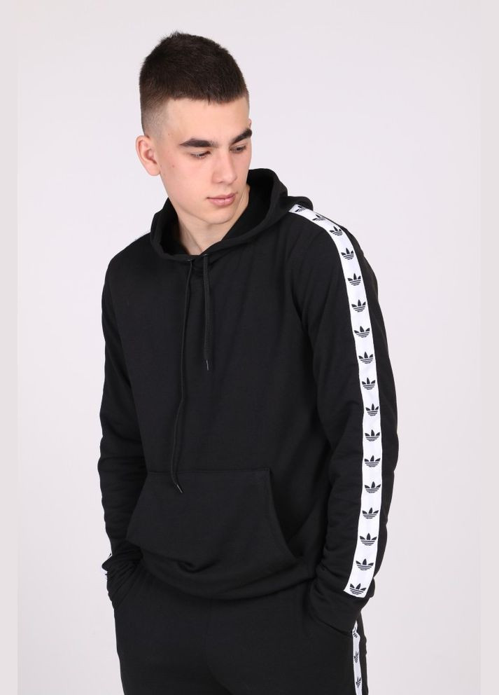 Черный спортивный костюм с белыми лампасами. No Brand (323467250)