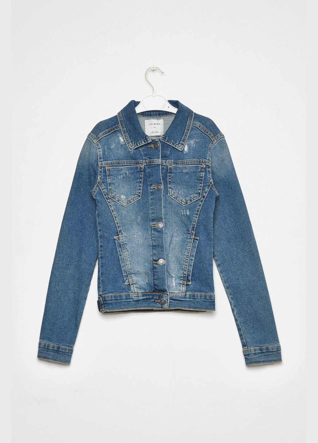 Джинсівка дитяча для дівчинки синього кольору Let's Shop (302898937)