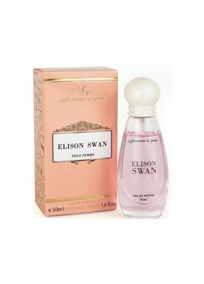 Туалетна вода для жінок Aroma Parfume Elison Swan 50 мл Aroma Perfume (350921172)