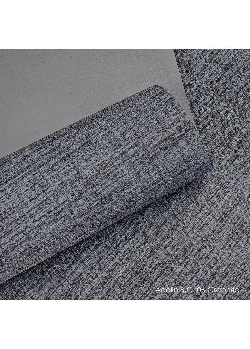 Adelin B.O. 06 Graphite — графітова тканина для класичних штор та сучасного інтер’єру Besta (381109180)