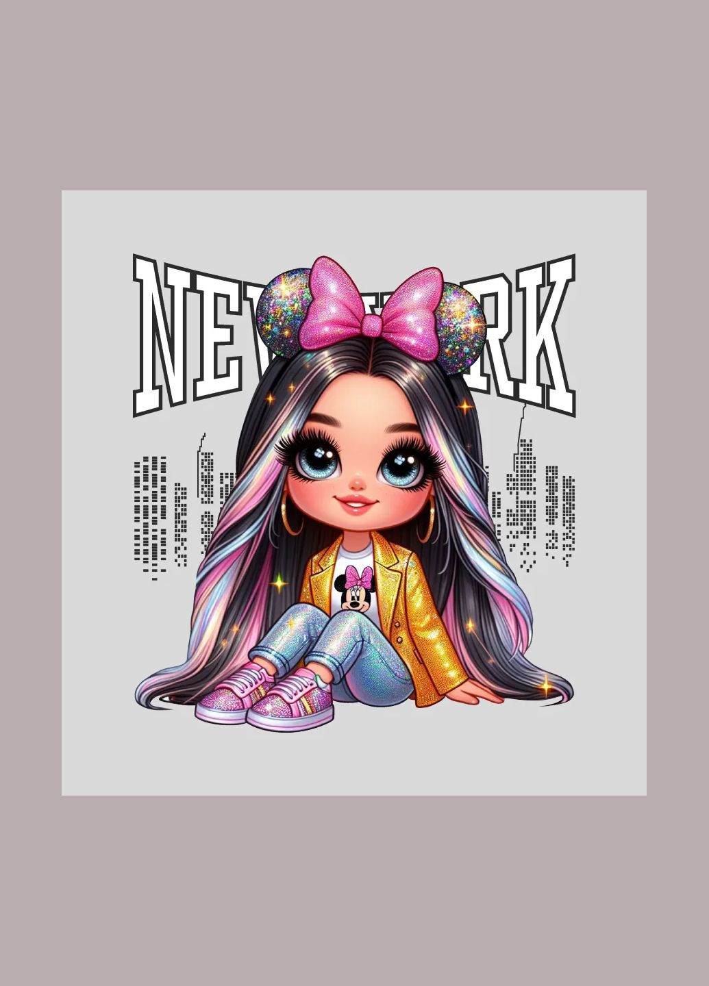 Термоаппликация "Яркая девочка" (4918) No Brand (335812312)