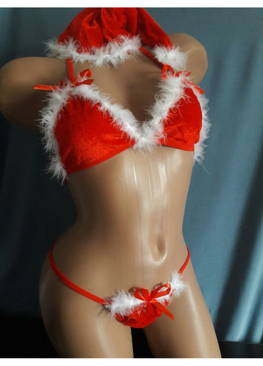 Червоний зимній костюм «святкова ніч» No Brand