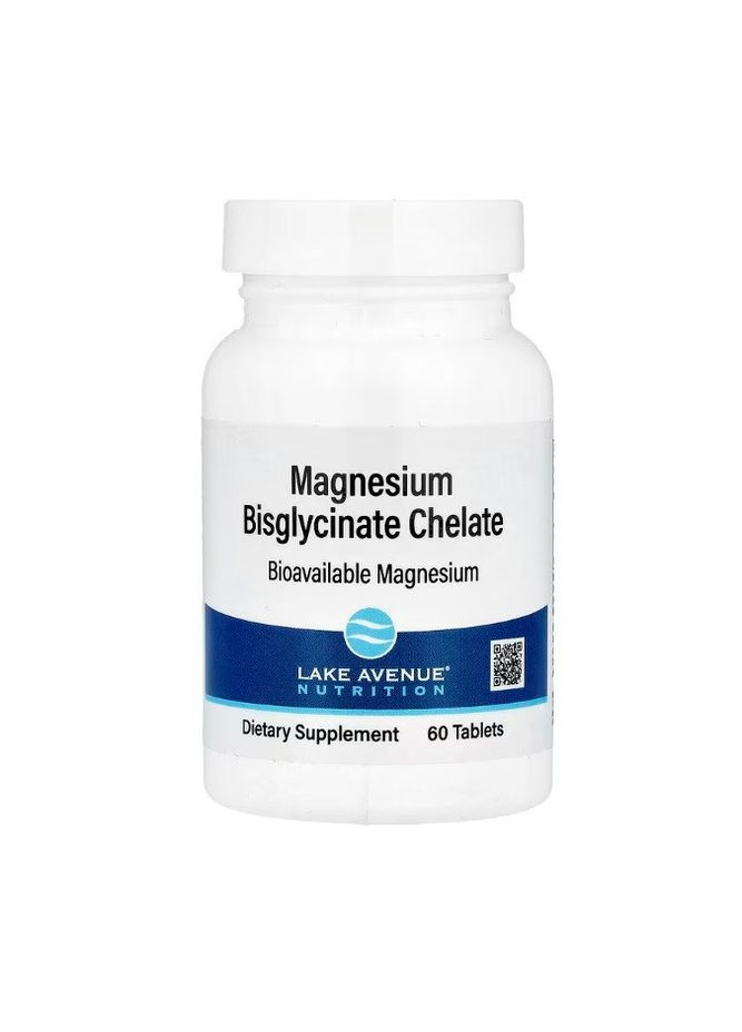 Хелат бисглицината магния Magnesium Bisglycinate Chelate 100 мг 60 таб. Lake Avenue Nutrition (346513580)