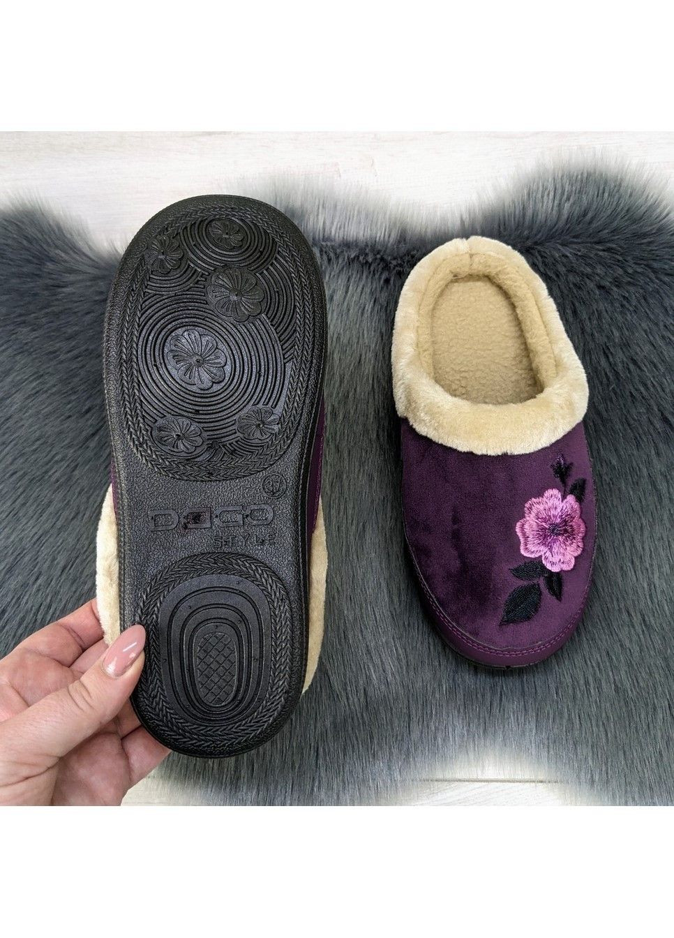 Тапочки жіночі домашні теплі без задника Dago (299146615)