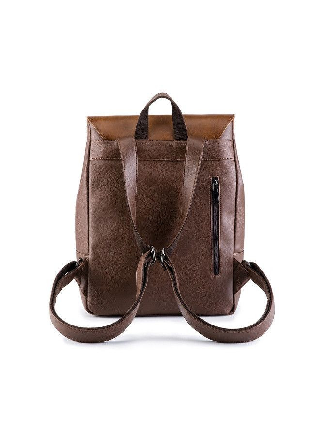 Винтажный мужской городской рюкзак эко кожа Черный No Brand (302391194)