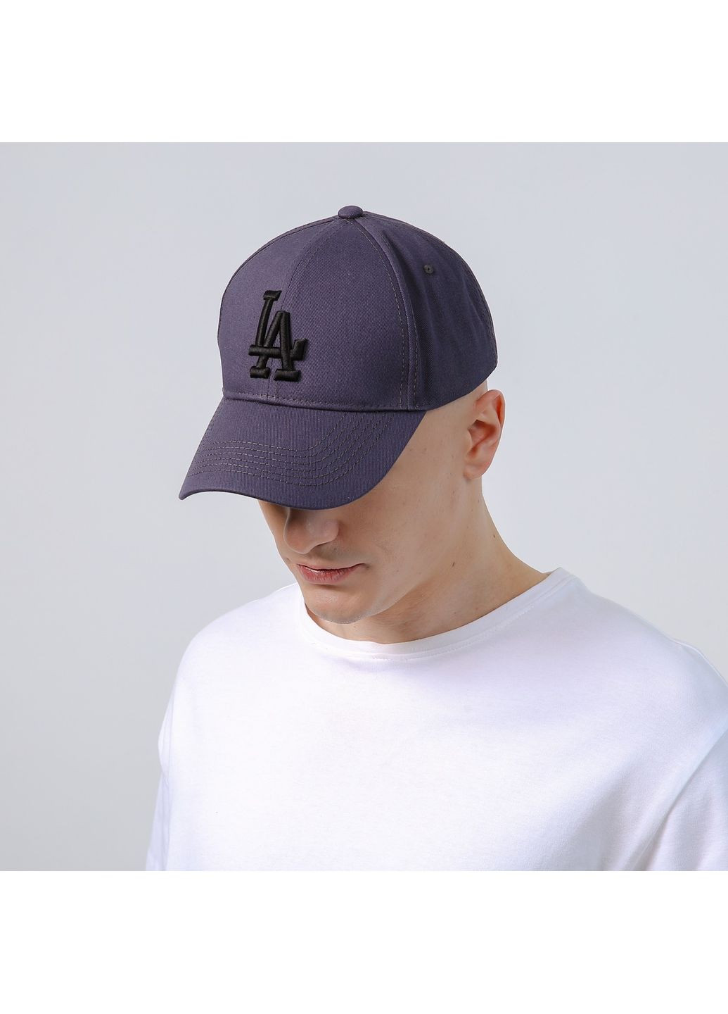 Бейсболка з регулятором чоловіча котон сіра CLINT 133-433 LuckyLOOK 133-433M (323582326)