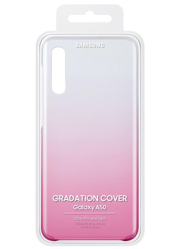 Чохол-накладка Gradation Cover для Galaxy A50 SM-A505 Pink (EF-AA505CPEGRU) Samsung (341486183)