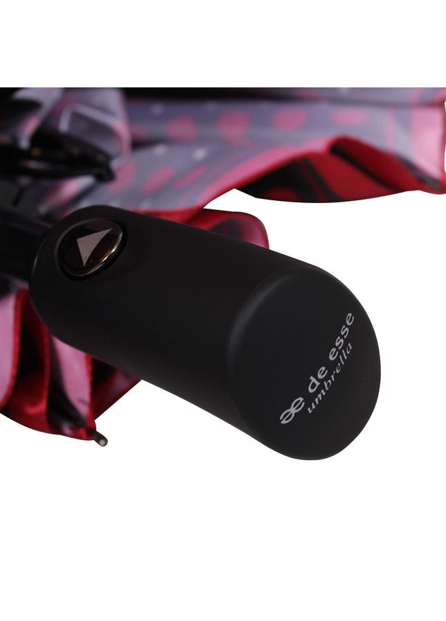 Парасолька складана 3220 напівавтомат Червона De Esse (362176843)