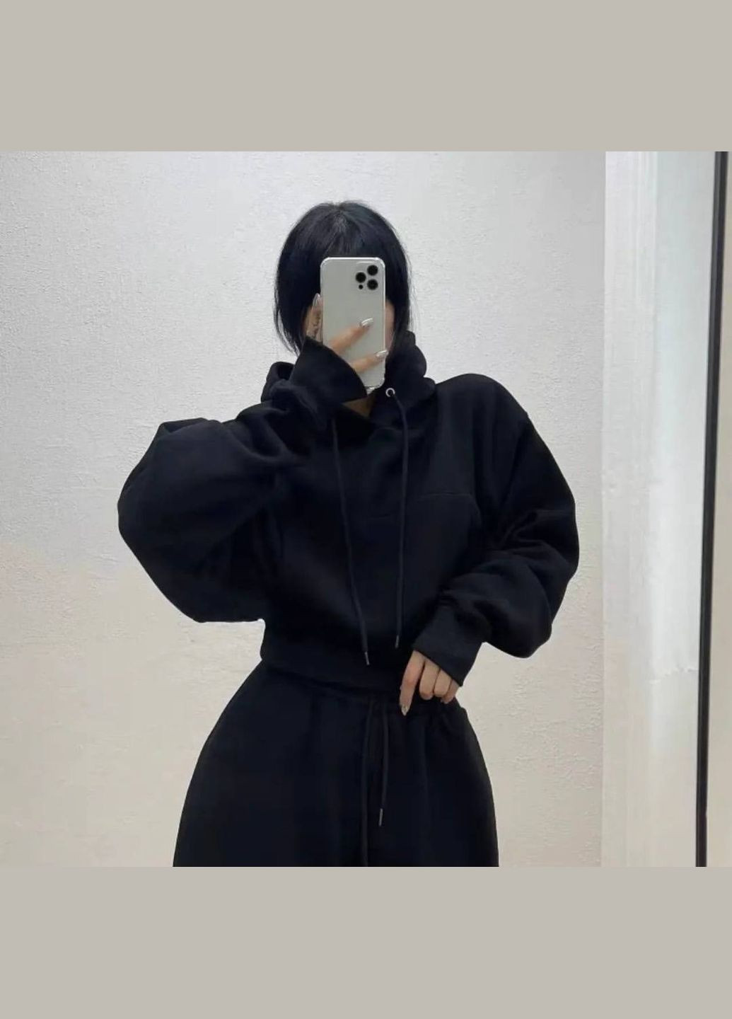 Костюм (вкорочене худі+джогери) Fashion (322118778)