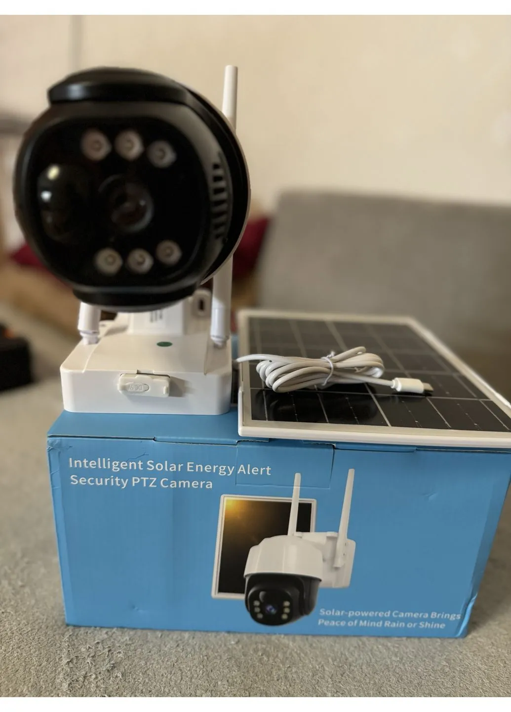 Поворотная погодозащищенная солнечная камера безопасности 4G solar cam 1080P Grand (386240619)