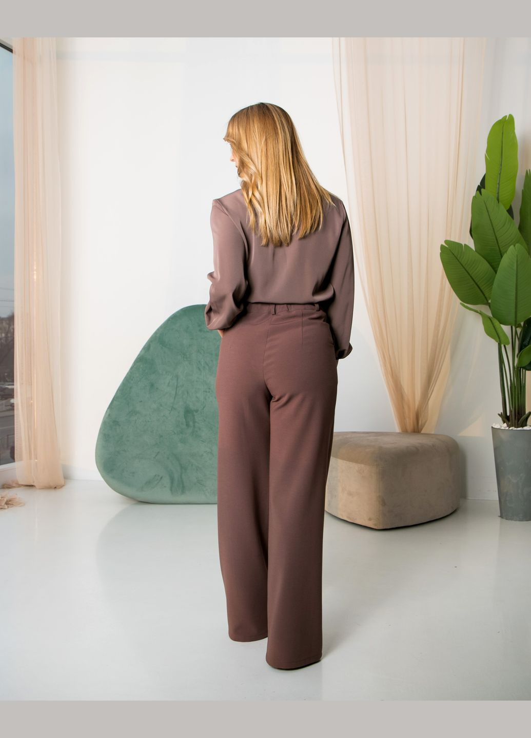 Брюки жіночі палаццо 159АН чорні. No Brand (296657476)