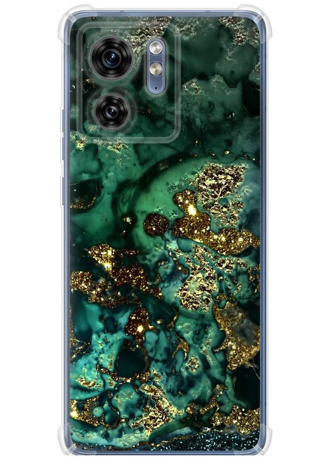 Силикон с усиленными углами чехол 'Мрамор золото богатство' для Endorphone Motorola Edge 40 (315049863)