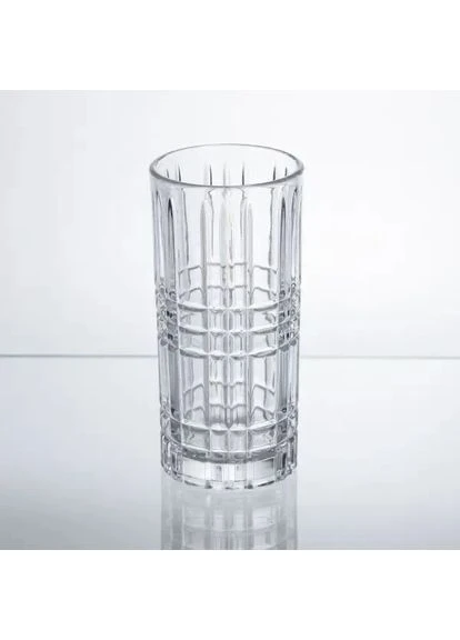Набір склянок Geometric Glass 6 штук по 300 мл з рельєфним візерунком HP-17-3 Yiwu (397298735)