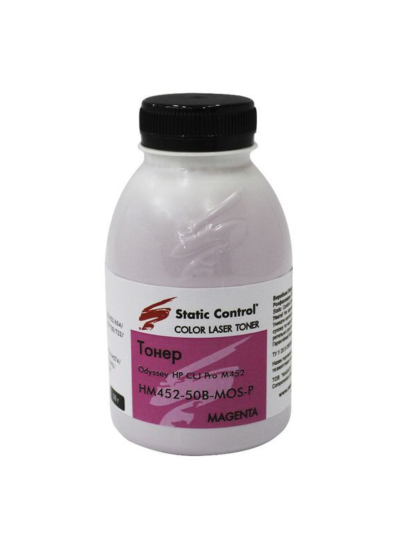 Тонер Odyssey HP CLJ Pro M452 50 г magenta (фасованный) (HM452-50B-MOS-P) Static Control (338431838)