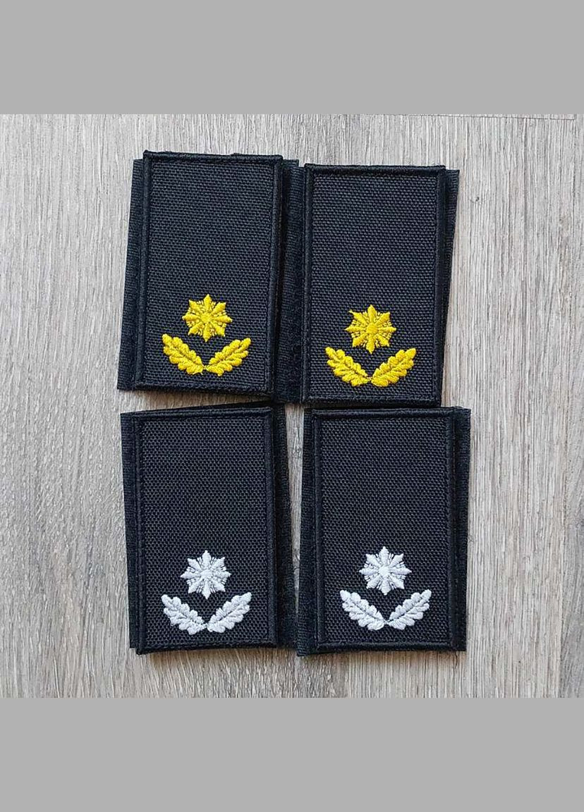 Погон Полиции черно-белый без номера No Brand (336381721)