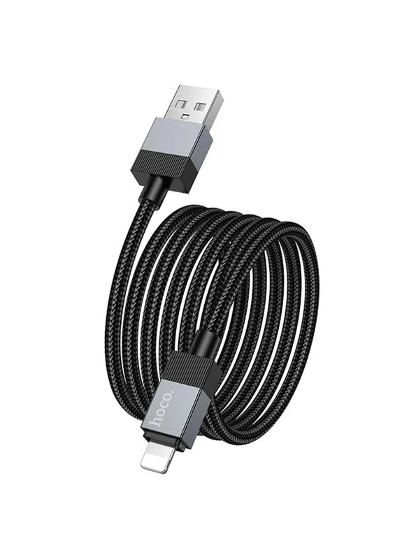 Дата кабель USB to Lightning Hoco X110 2.4A нейлон 1м черный No Brand X110 Honorific (402056463)