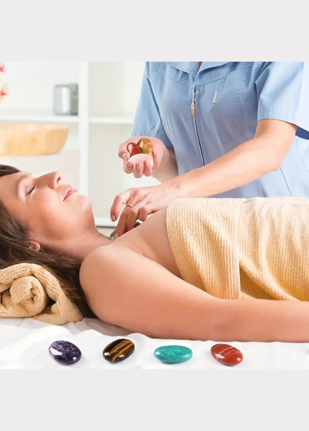 Крупный обработанный камень Розовой зебровой яшмы 1 шт, размер 50 мм No Brand (317270359)