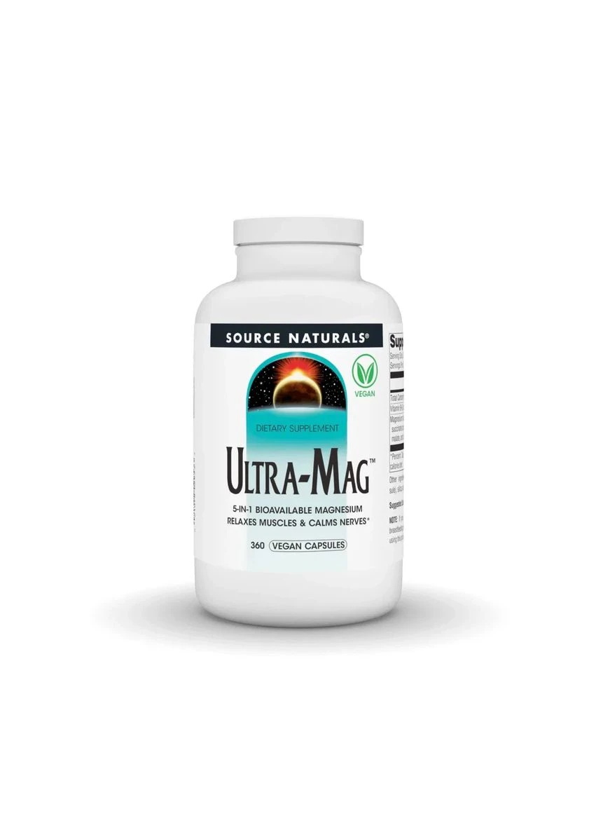 Магній ультра, Ultra-Mag,, 5-в-1, 360 капсул Source Naturals (361117446)
