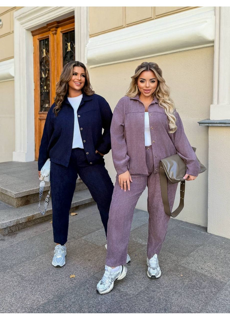 Костюм двійка вельветовий,сорочка на ґудзиках та штани прямі Україна (356447403)