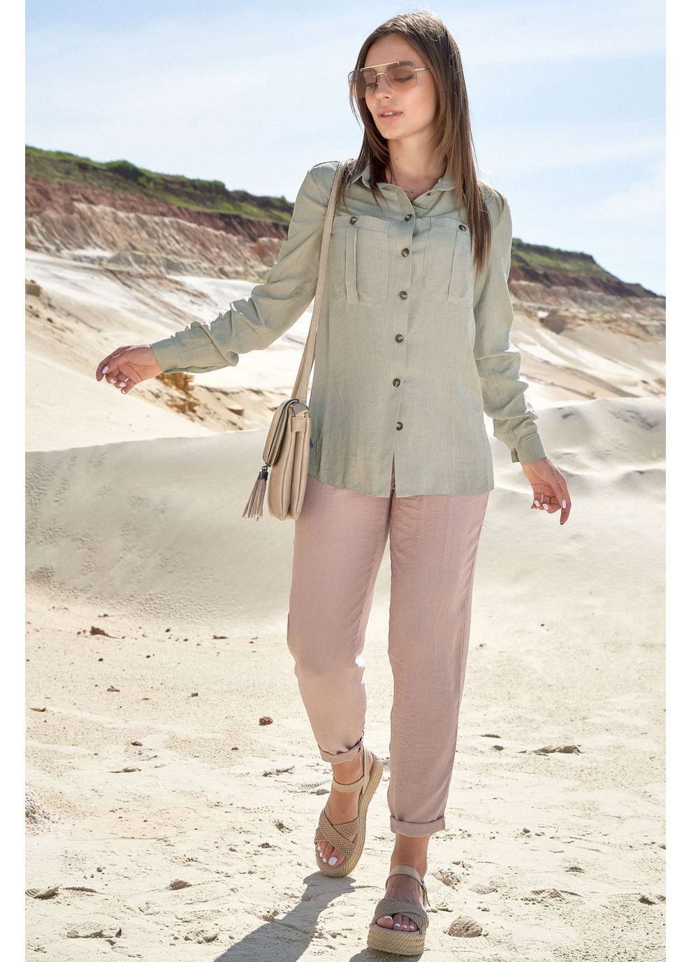 Зеленая рубашка Seventeen