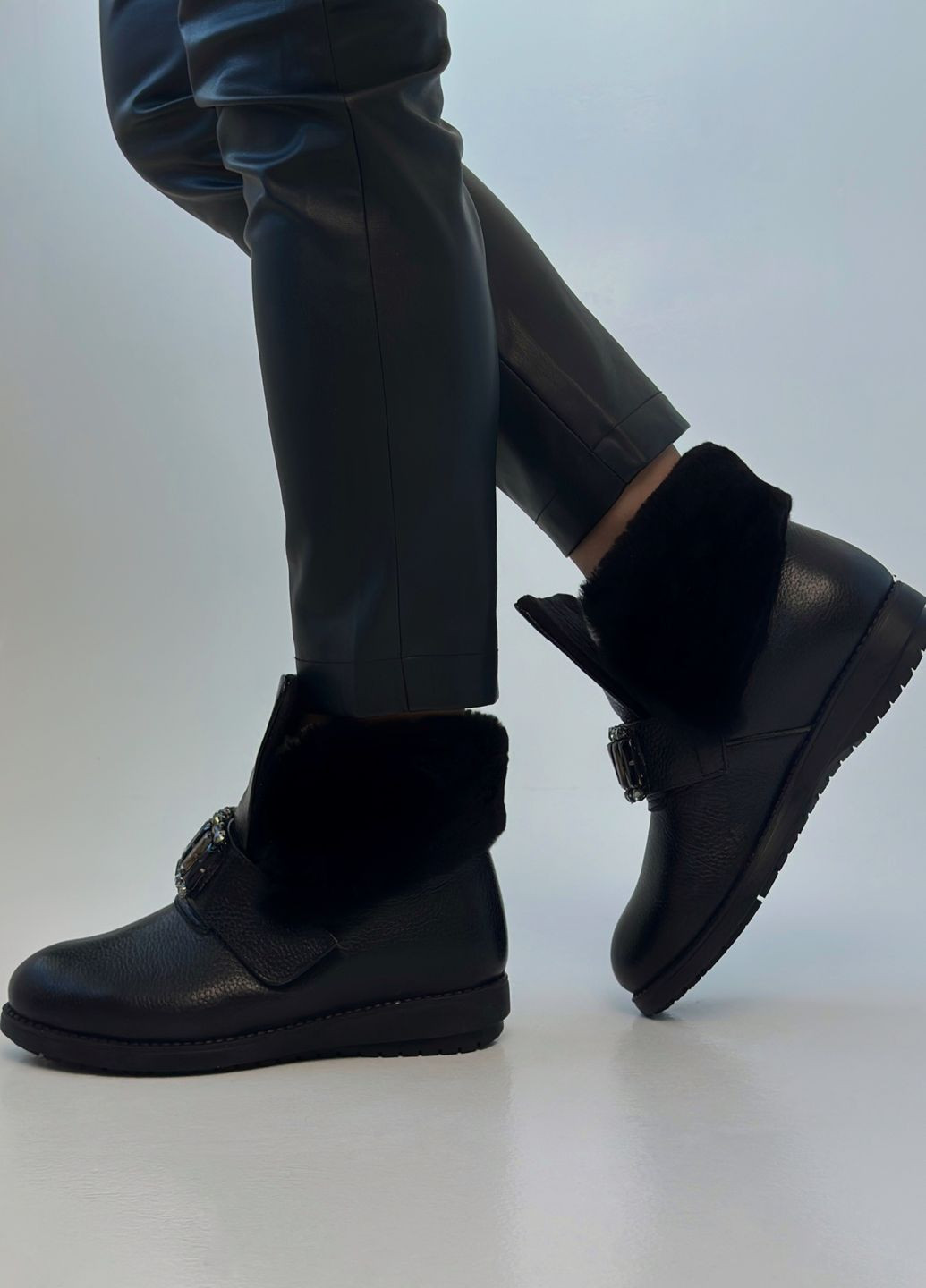 Зимние ботинки женские кожаные Sherlock Soon