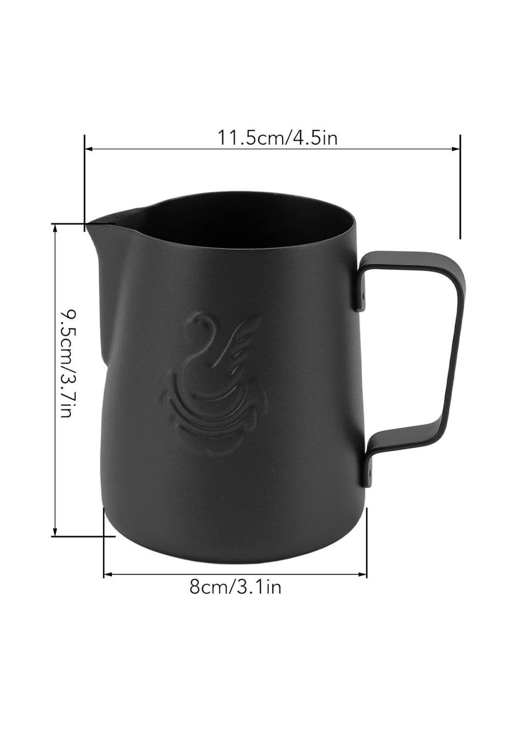 Пітчер JIBL little 400 мл для молока Matt Black (R-300253-VS) No Brand (303975397)