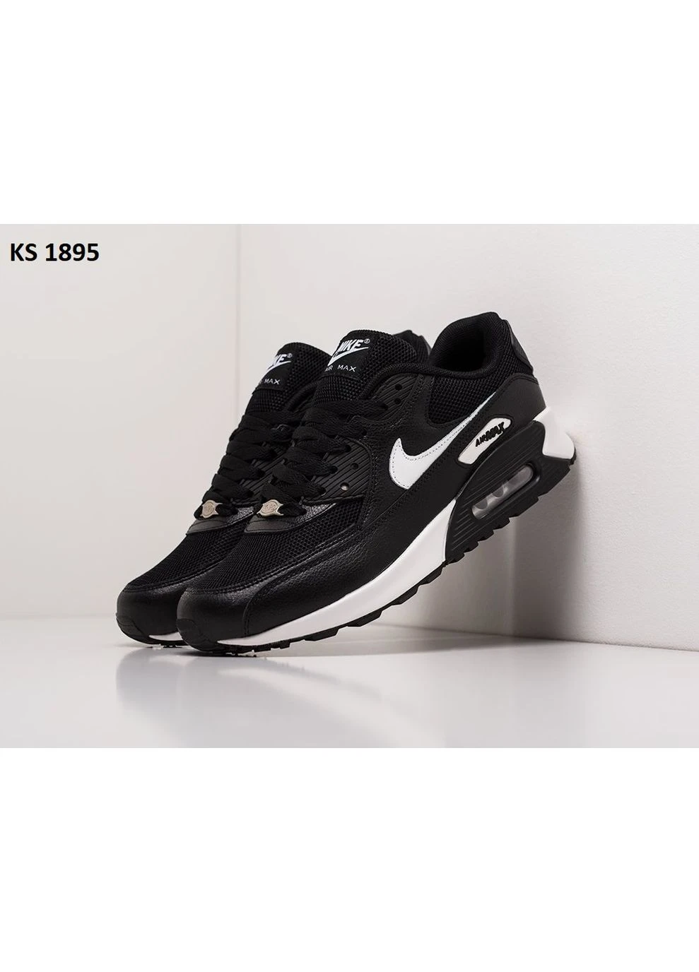 Білі літні кросівки nike air max 90 black white найк аір макс 90 No Brand