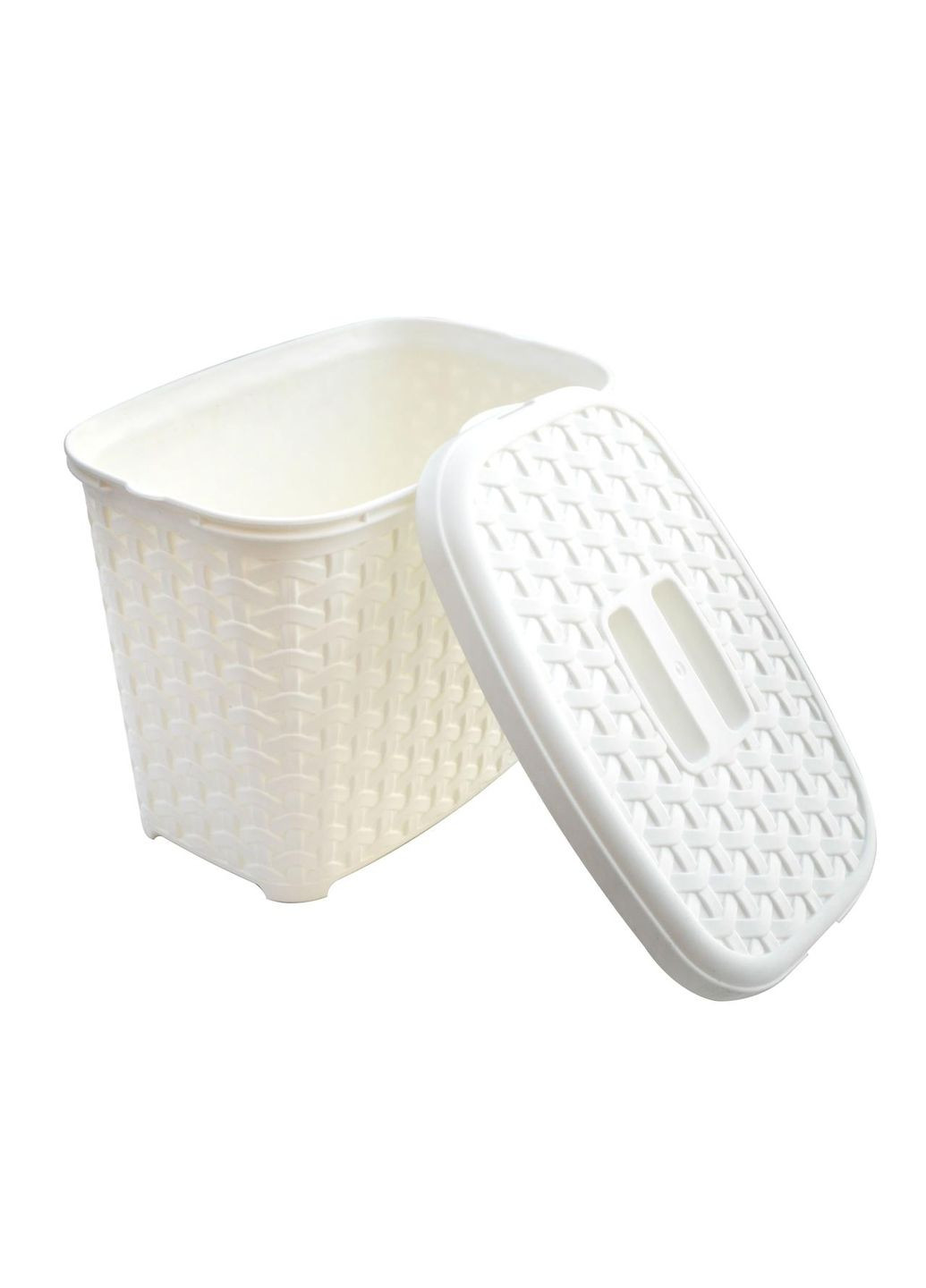 Кошик з кришкою 2,5 літрів молочний К6-010 (Diomedea) 140*205*190 мм Альбатрос (345734120)