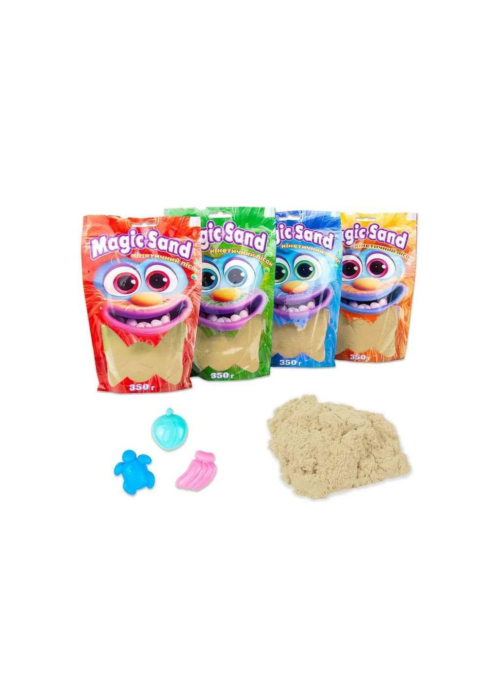 Кинетический песок Magic sand в пакете 39402-5 0,350кг Желтый ТМ Strateg (317353378)