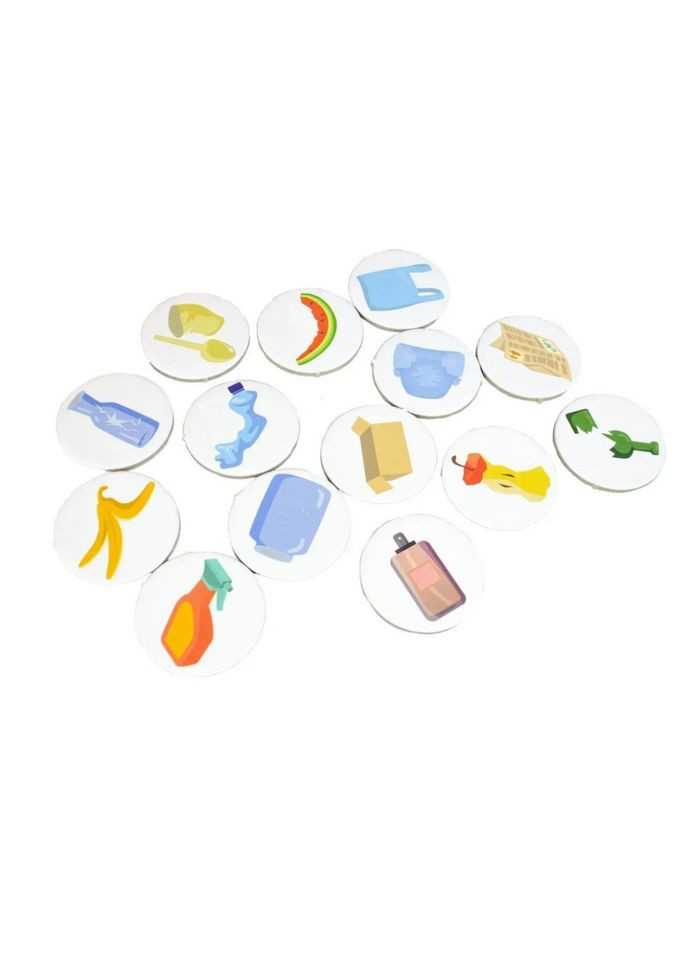 Деревянная развивающая игра "Сортируем отходы" 900798 Igroteco (362064257)