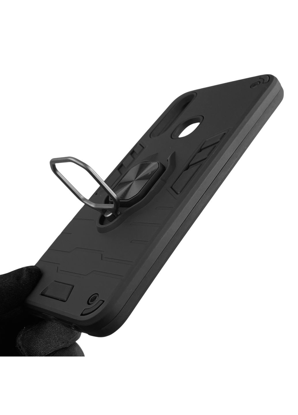 Чохол для телефона Mi A1 броньований з магнітним кільцем-тримачем на сяомі мі а1 чорний Xiaomi (366231534)