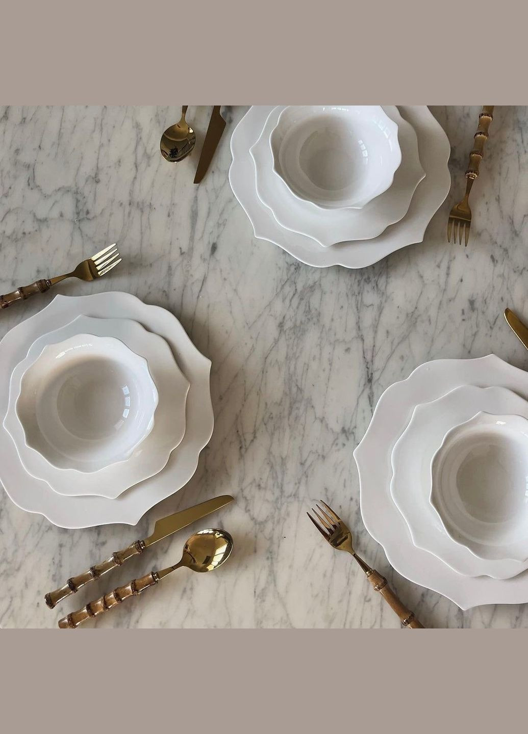 Тарелка фарфоровая суповая Harmony 300мл No Brand (299461825)