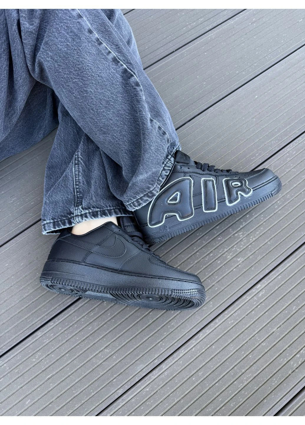 Черные летние кроссовки nike air force 1 low cactus plant flea market black найк аир форс 1 No Brand