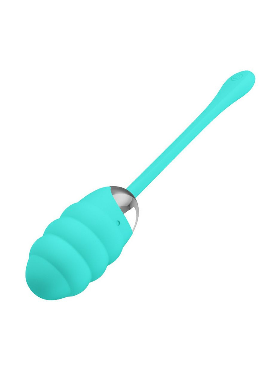 Виброяйцо силиконовое 12 режимов вибрации зарядка USB светло зеленый Baile Franklin Pretty Love (317747586)