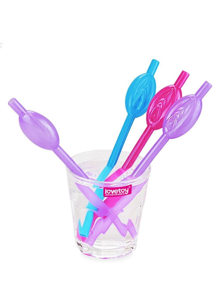 Оригінальний набір трубочок для вечірок "Original Pussy Straws" Lovetoy (302671035)